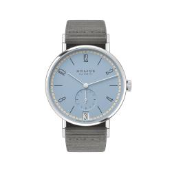 NOMOS Glashütte Tangente 38 Datum Frostblau 